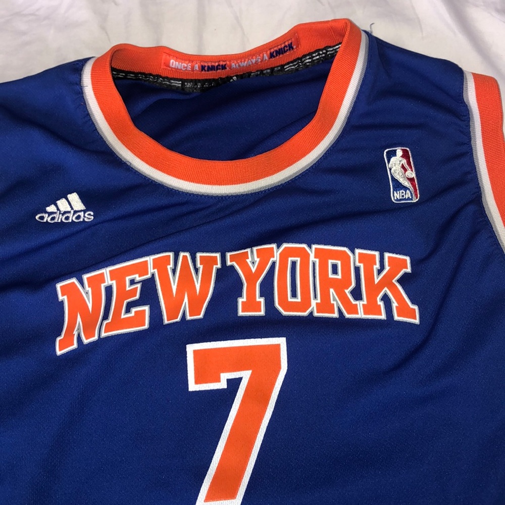 Carmelo Anthony, New York Knicks jersey.